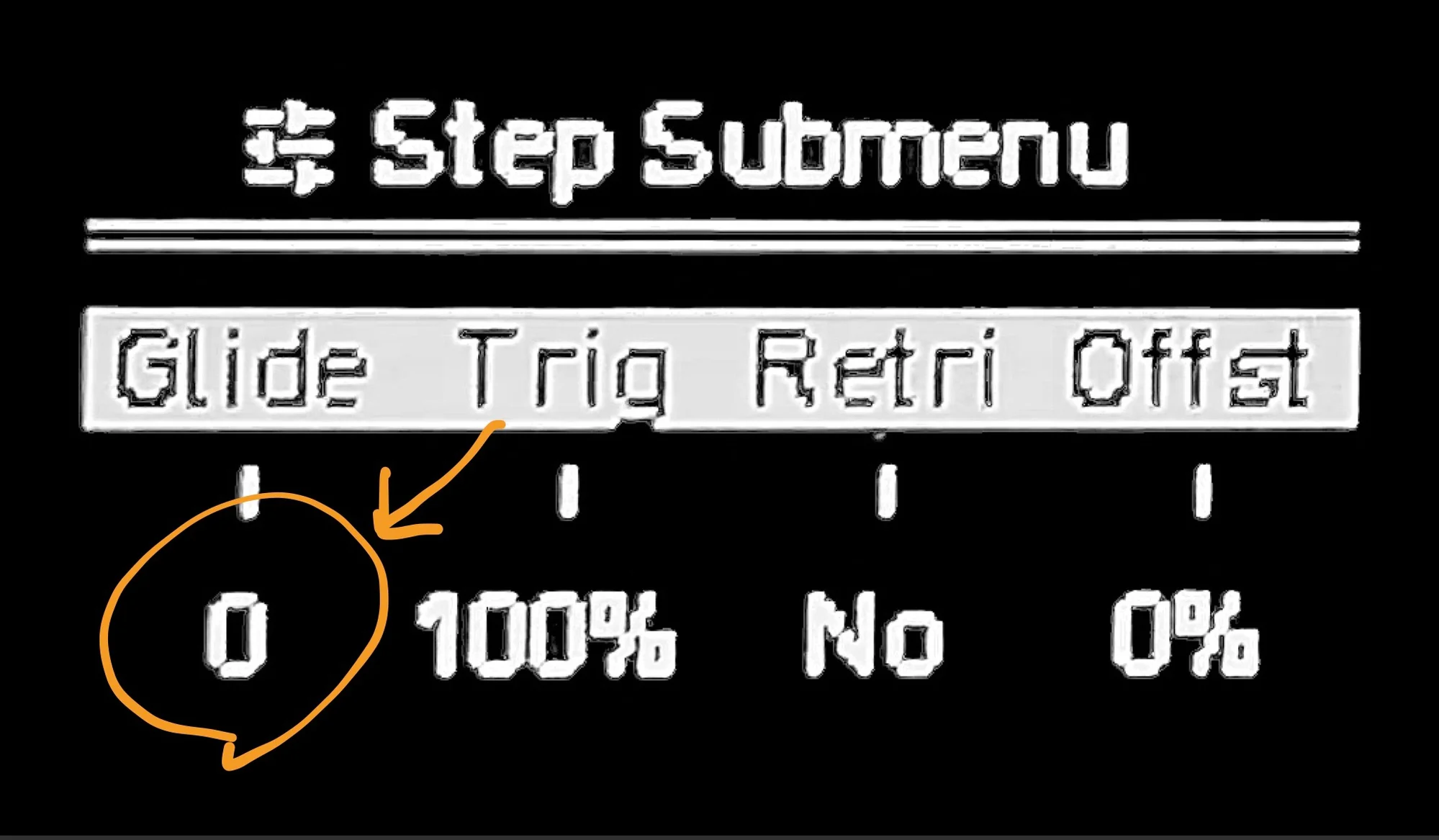 ディスプレイ: Step Submenu Glide
