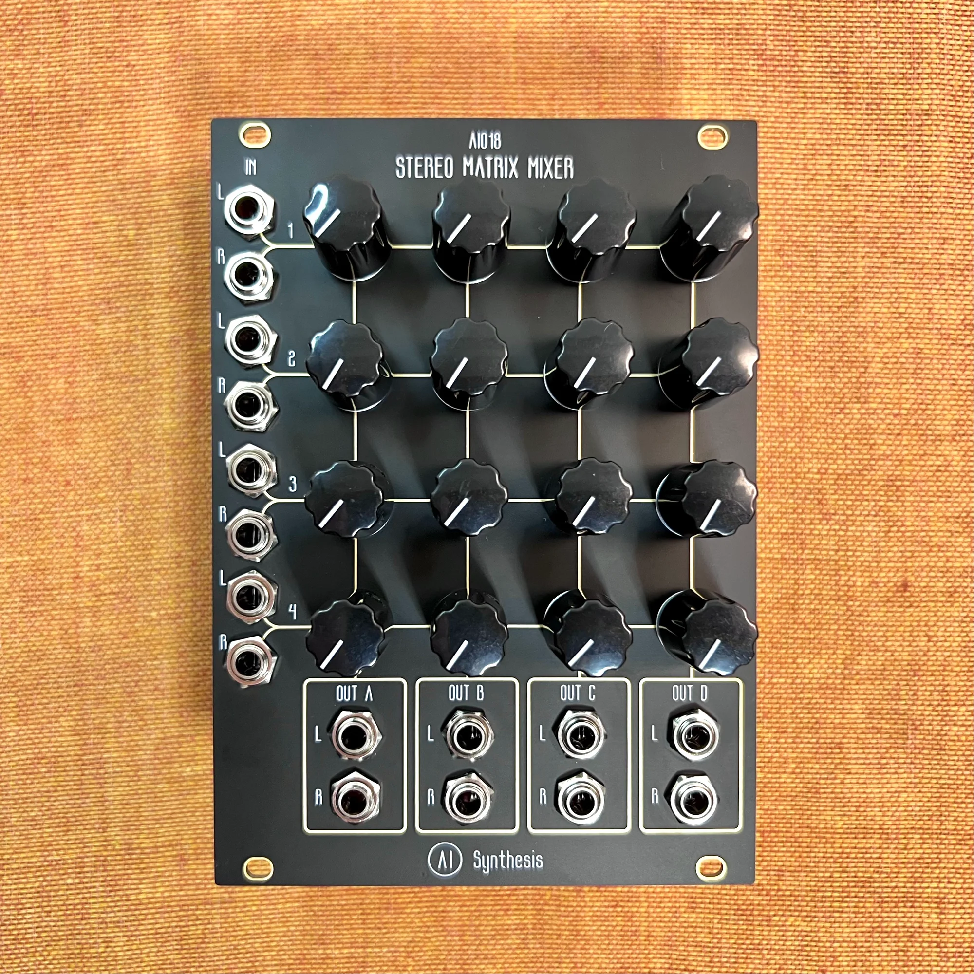 AI Synthesis: AI018 Stereo Matrix Mixer (Black)